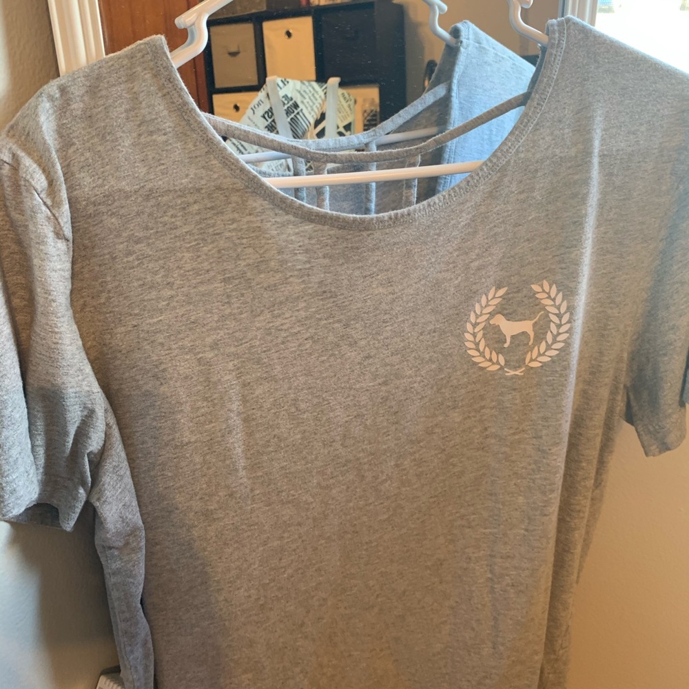PINK grey t-shirt
